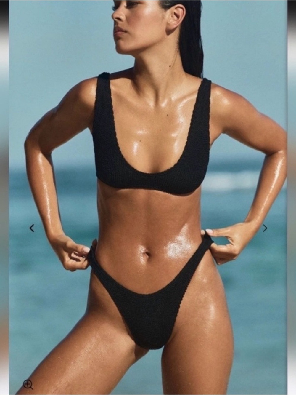 Bond-eye Swim Bikini Set Scout Bikini Top and Scene Bikini Bottom
NWT Ribbed OS